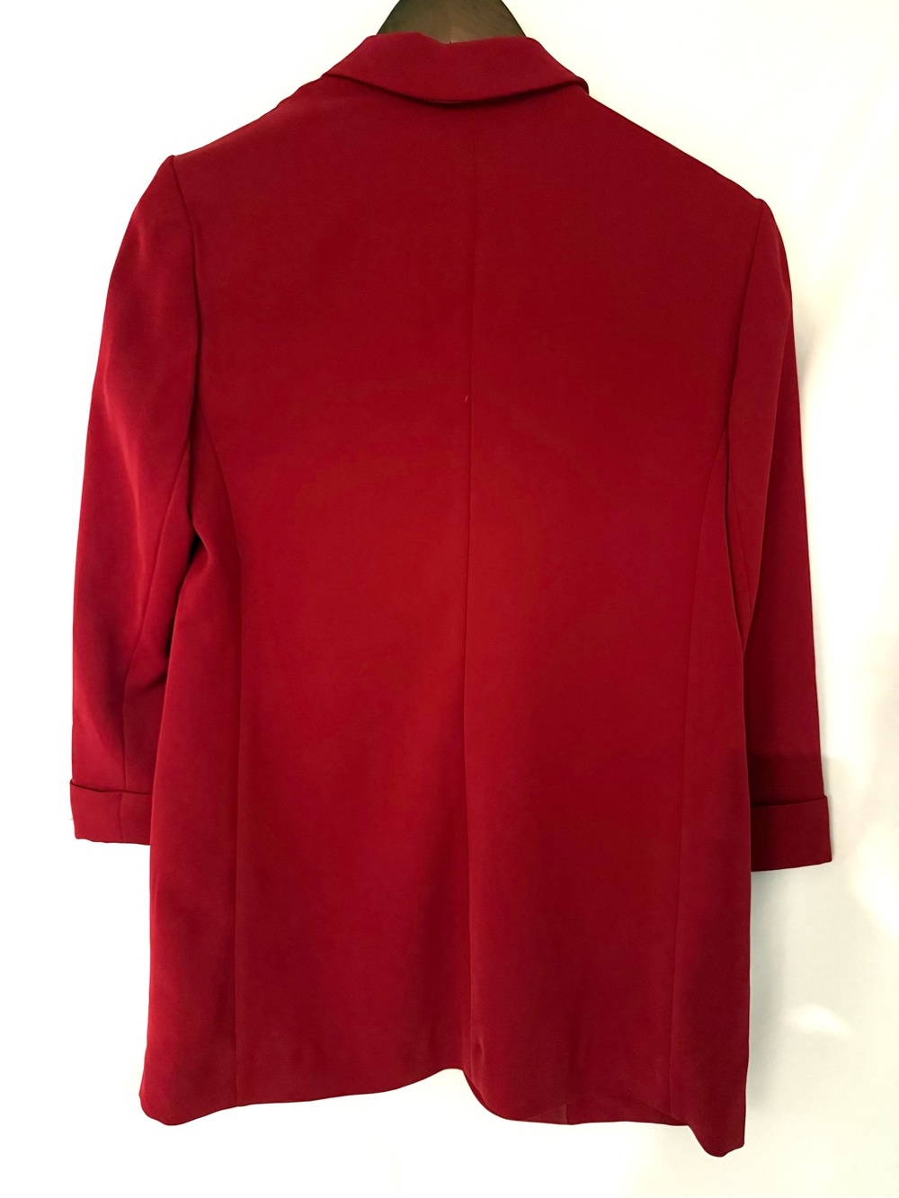 Express Red Open-Front Blazer - Picture 6 of 8